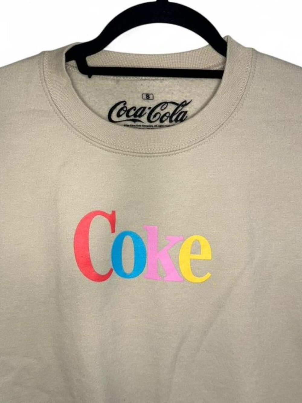 Coca Cola Off-White Crewneck Sweater - Picture 2 of 5